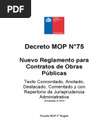 Decreto MOP N°75 Nrcop