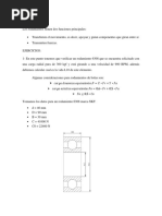 FUNCIONES y Ejercicos de Los Rodamientos