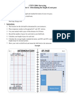 CVEN 2200: Surveying LAB #1 Part 1: Determining The Length of Your Pace