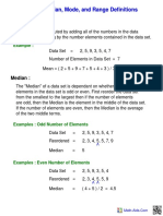 Maksud Dan Keputusan Mode, Median Mean