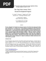 The Chip-Scale Atomic Clock - Recent Development Progress