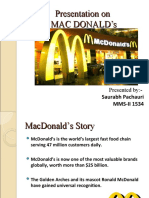 Presentation On Mac Donald'S