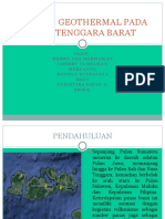 Potensi Geothermal Pada Nusa Tenggara Barat