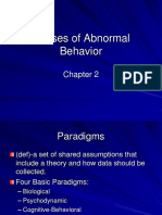 Causes of Abnormal Behavior