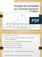 Concepto de Normalidad. Psicopatología y Semilogía Psiquiátrica. R. Capponi