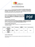 Acta de Entrega-Recepción: Dr. Abel Gilberl Pontón