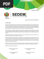 Carta Empresarial Esbelta Sedem