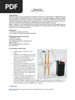 Experiment #6 Electrolysis of Water: V. References