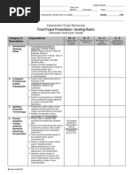 Final Project Presentation - Grading Rubric