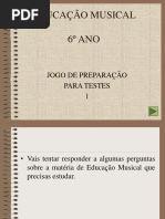 Educação Musical Testes 1