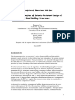 Teaching Principles of Seismic-Resistant Design of Steel Building Structures