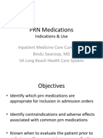 PRN Medications: Indications & Use