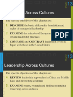 Leadership Across Cultures: The Specific Objectives of This Chapter Are