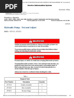 Hydraulic Pump - Test and Adjust: Pantalla Anterior