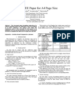 Sample IEEE Paper For A4 Page Size: First Author, Second Author, Third Author