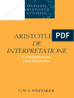 Whitaker - Aristotle Interpretation