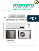 Minisplit Manual WAS6009WCA 6012 6018 6022 Spanish