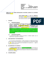 Demanda Del Cobro de Beneficios Sociales 