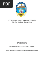 5ta - SEMANA - RIESGO Y CLASIFICACIÓN CARIES DENTAL Vero PDF