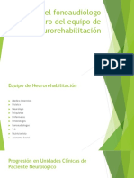 Rol Del Fonoaudiólogo Dentro Del Equipo de Neurorehabilitación