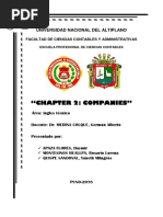 "Chapter 2: Companies": Universidad Nacional Del Altiplano