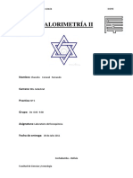 Calorimetria - II Practica # 5