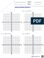 Worksheet Parabola2