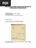 Gestion en Banda Radios Nec Ipasolink 400 - Nov2016