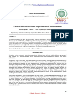 Effects of Different Feed Forms On Performance in Broiler Chickens