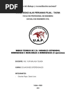 Marco Teorico de E.D. Variables Separadas, Homogeneas e Reducibles A Homogeneas (5 Ejercicios)