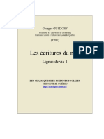 Ecritures Du Moi Lignes de Vie t1