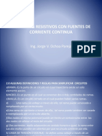 Ii Circuitos Resistivos Con Fuentes de Corriente Continua