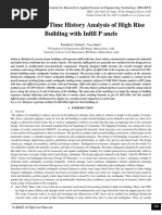 A Study On Time History Analysis of High Rise Building With Infill P Anels