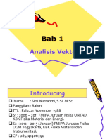 Teori Medan - Analisis Vektor