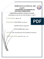 Determinación de Gluten Húmedo y Seco