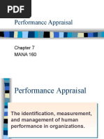 Performance Appraisal: MANA 160