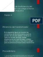 Calculo de Eficiencia