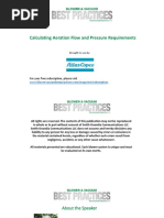 Calculating Aeration Flow and Pressure Requirements