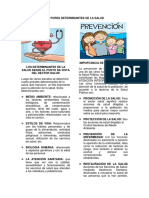 FACTORES DETERMINANTES DE LA SALUD - Salud y Desarrollo Infantil