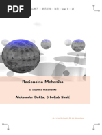 Racionalna Mehanika Za Studente Matematike - A. Baksa, S. Simic PDF