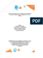 Plantilla Excel Evaluación Aspecto Económico Del Proyecto - Listas Chequeos RSE Ambiental y Social