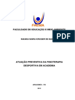 Barros, N. N. K. - Atuação Preventiva Da Fisioterapia Desportiva em Academia PDF