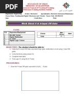 Work Sheet 4 4 Input or Gate