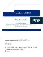 Introduction To Tcp/Ip: Dewsnet Group Dependable Embedded Wired/Wireless Networks