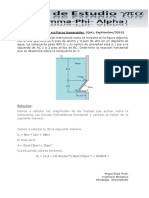 Ejercicio 1 de Fuerzas en Placas Sumergidas (Quiz, Septiembre-2018)