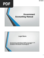 Government Accounting Manual: Legal Basis