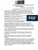 Evaluación Del Impacto de La Capacitación Empresarial