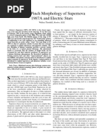 The Z-Pinch Morphology of Supernova 1987A and Electric Stars (Thornhill 2007)