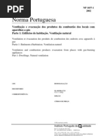 NP 1037-1 Ventilacao Produtos Combustao Aparelhos Gas-Ventilacao Natural