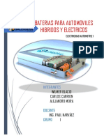 Baterias para Vehiculos Electricos e Hibridos